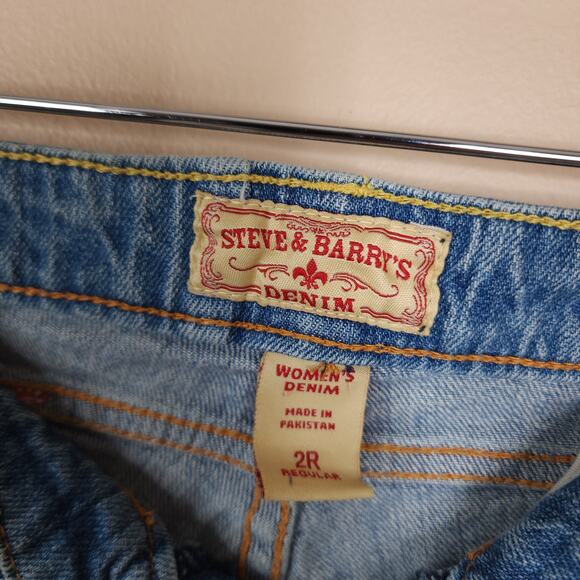 Steve and Barry's Boot Cut Stretch Denim Jeans Size 2 - Picture 10 of 12